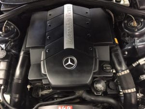 Mercedes engine.